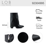 botin para mujer lob footwear pu negro 92304995