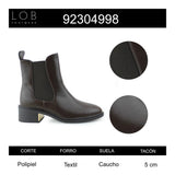 Botin Para Mujer Lob Footwear Pu Café 92304998