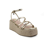SANDALIA CUÑA PARA MUJER LOB FOOTWEAR ORO 92404080