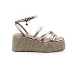 SANDALIA CUÑA PARA MUJER LOB FOOTWEAR ORO 92404080