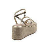 SANDALIA CUÑA PARA MUJER LOB FOOTWEAR ORO 92404080