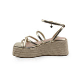 SANDALIA CUÑA PARA MUJER LOB FOOTWEAR ORO 92404080