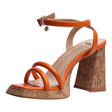 sandalia tacon para mujer lob footwear pu naranja 92505200