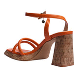 sandalia tacon para mujer lob footwear pu naranja 92505200