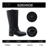 Bota Para Mujer Lob Footwear Pu Negro 92604938