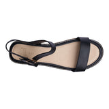 SANDALIA CUÑA PARA MUJER LOB FOOTWEAR PU NEGRO 92605484