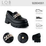 Brogue Para Mujer Lob Footwear Pu Negro 92804551