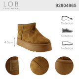 Botin Para Mujer Lob Footwear Pu Suede Café 92804965