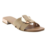 sandalia piso para mujer lob footwear pu beige 92805038