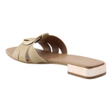 sandalia piso para mujer lob footwear pu beige 92805038