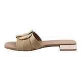 sandalia piso para mujer lob footwear pu beige 92805038