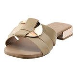 sandalia piso para mujer lob footwear pu beige 92805038