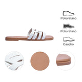 sandalia piso para mujer lob footwear pu blanco 93105017