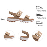 SANDALIA PISO PARA MUJER LOB FOOTWEAR PU BEIGE 93205488