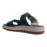 sandalia piso para mujer lob footwear pu azul 93205490
