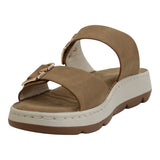 sandalia piso para mujer lob footwear pu cafe 93205491