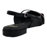 flat para mujer lob footwear rafia negro 93405056