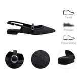 FLAT NEGRO PARA MUJER DE RAFFIA LOB FOOTWEAR 93405056