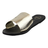 Sandalia Piso Para Mujer Lob Footwear Vetro Salamandra Oro 15104472