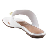 Sandalia Piso Para Mujer Lob Footwear Napa Turim Blanco 86804723