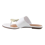 Sandalia Piso Para Mujer Lob Footwear Napa Turim Blanco 86804723