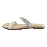 Sandalia Piso Para Mujer Lob Footwear Napa Turim Blanco 86804729