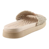 Sandalia Piso Para Mujer Lob Footwear Tira Pronta Beige 86804734