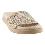 Sandalia Piso Para Mujer Lob Footwear Tira Pronta Beige 86804734