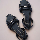 SANDALIA DE PISO NEGRA PARA MUJER  LOB FOOTWEAR 93305055