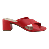 Sandalia Tacón Para Mujer Lob Footwear Napa Turim Rojo 86804758