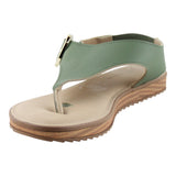 Sandalia Piso Para Mujer Lob Footwear Napa Floather Verde 86804724