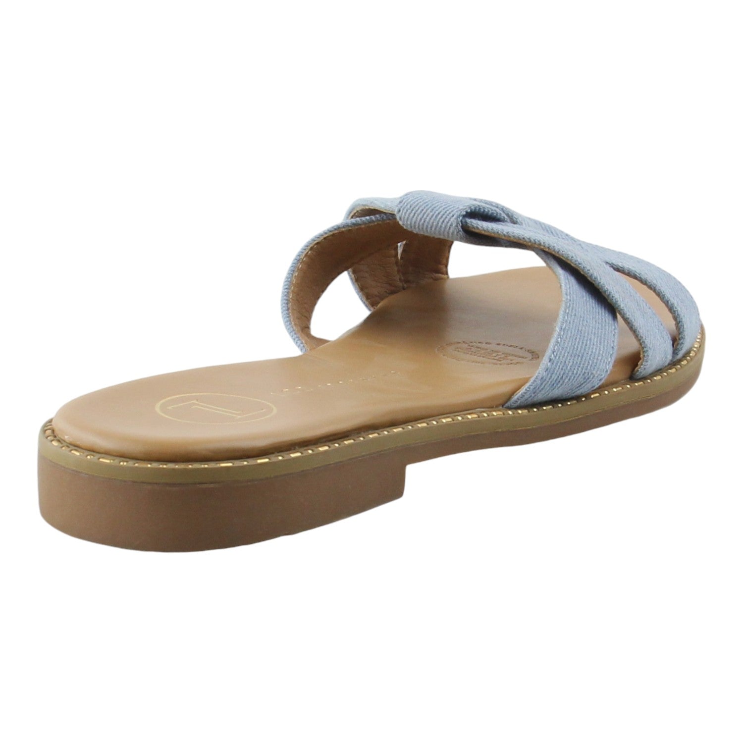 SANDALIA DE PISO AZUL PARA MUJER DE DENIM LOB FOOTWEAR 91804014