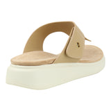 Sandalia Piso Para Mujer Lob Footwear Pu Beige 56204457