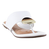 Sandalia Piso Para Mujer Lob Footwear Napa Turim Blanco 86804723