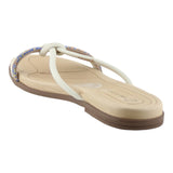 Sandalia Piso Para Mujer Lob Footwear Pele Strech Blanco 86804742