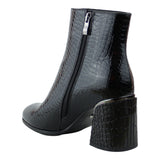 Botin Para Mujer Lob Footwear Patent Croc Negro 59404519