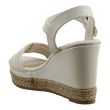 Sandalia Cuña Para Mujer Lob Footwear Booth Beige 04504704