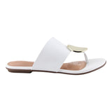 Sandalia Piso Para Mujer Lob Footwear Napa Turim Blanco 86804723