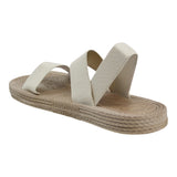 Sandalia Piso Para Mujer Lob Footwear Resorte Beige 63804972