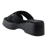 Sandalia Cuña Para Mujer Lob Footwear Lickra Negro 90604110