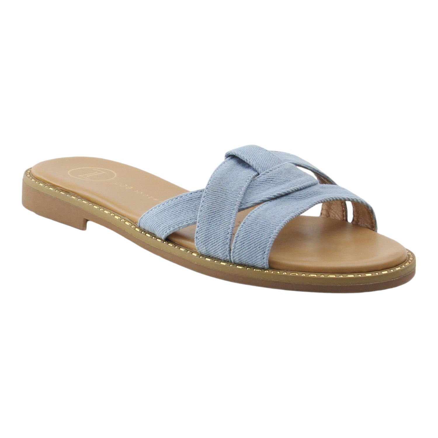 SANDALIA DE PISO AZUL PARA MUJER DE DENIM LOB FOOTWEAR 91804014