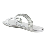 Sandalia Piso Para Mujer Lob Footwear Pvc Plata 53504050