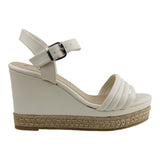 Sandalia Cuña Para Mujer Lob Footwear Booth Beige 04504704