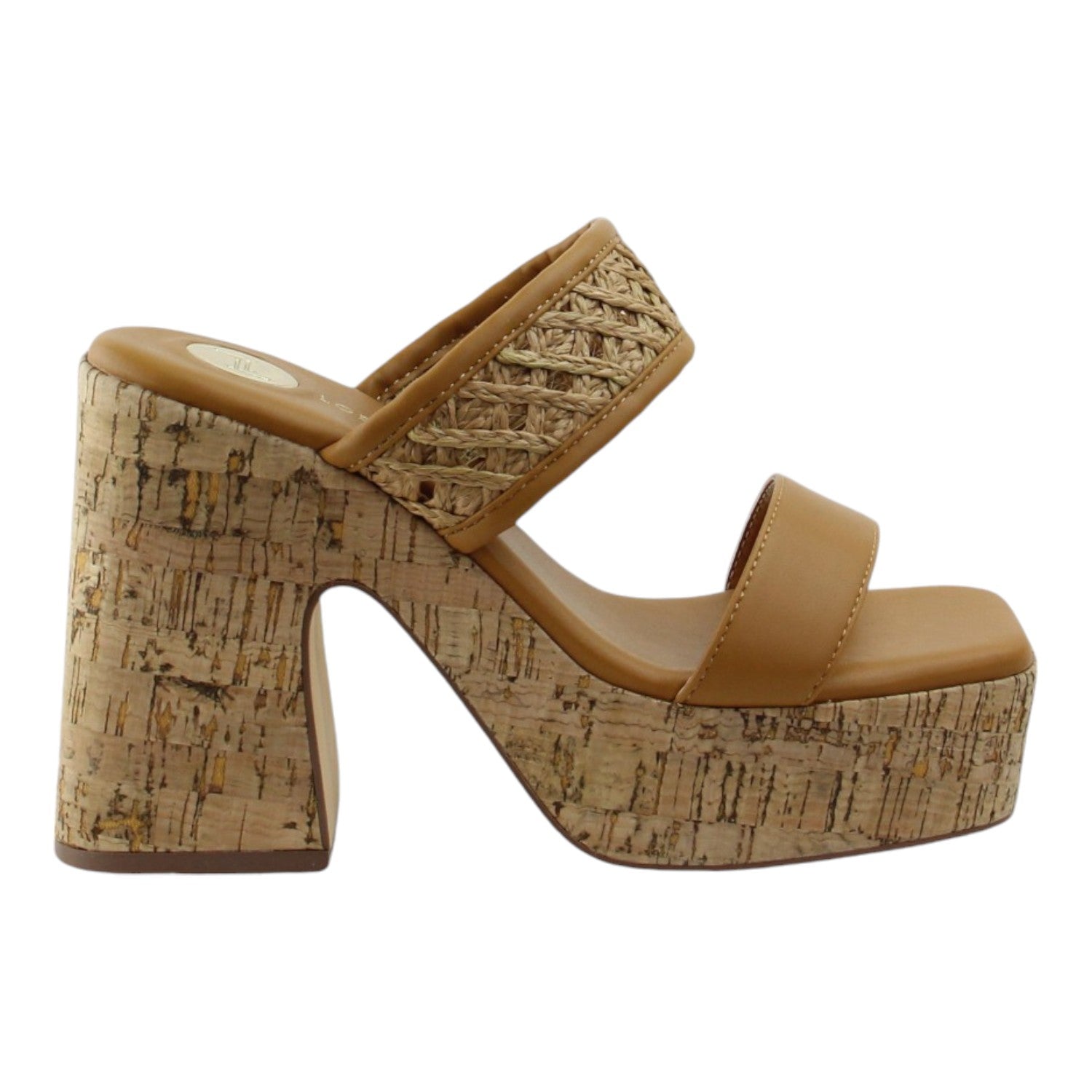 SANDALIA DE TACON CAFÉ PARA MUJER DE PIEL SINTETICA LOB FOOTWEAR