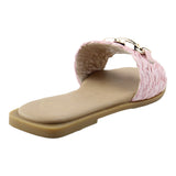 Sandalia Piso Para Mujer Lob Footwear Rafia Rosa 91904060