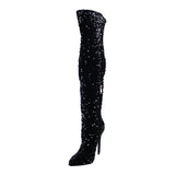 Bota Para Mujer Lob Footwear Sequin Negro 59404525