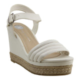 Sandalia Cuña Para Mujer Lob Footwear Booth Beige 04504704