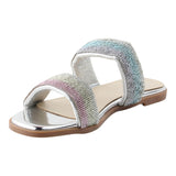 Sandalia Piso Para Mujer Lob Footwear Textil Violeta 59704069