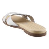 Sandalia Piso Para Mujer Lob Footwear Metalizado Comfy Plata 86804728