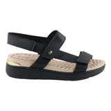 Sandalia Cuña para mujer Lob Footwear Napa Floather Negro 86804737